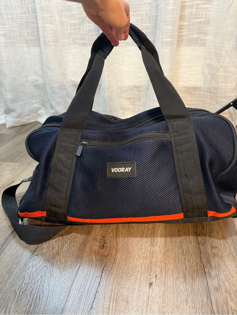 Black & Orange Duffle Bag